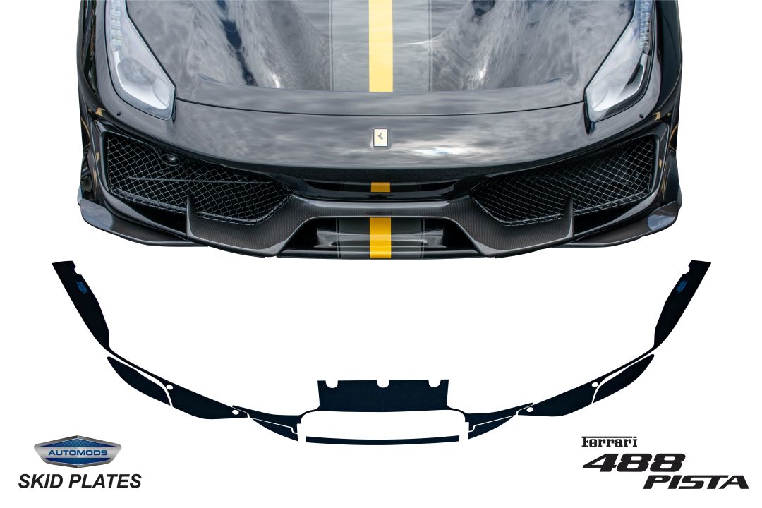 AUTOMODS Ferrari 488 Pista (2019-2020) Skid Plates