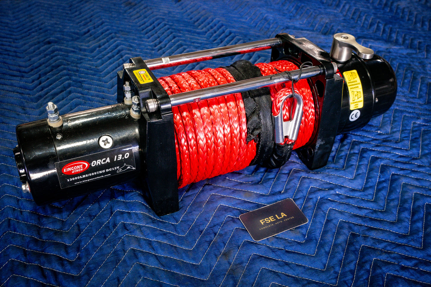 Kingone Orca 13,000 lbs Winch with Synthetic Rope & Wireless Remote Control image 4