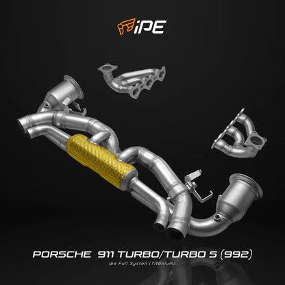 IPE Porsche 911 Turbo / Turbo S (992) (Titanium) Exhaust System