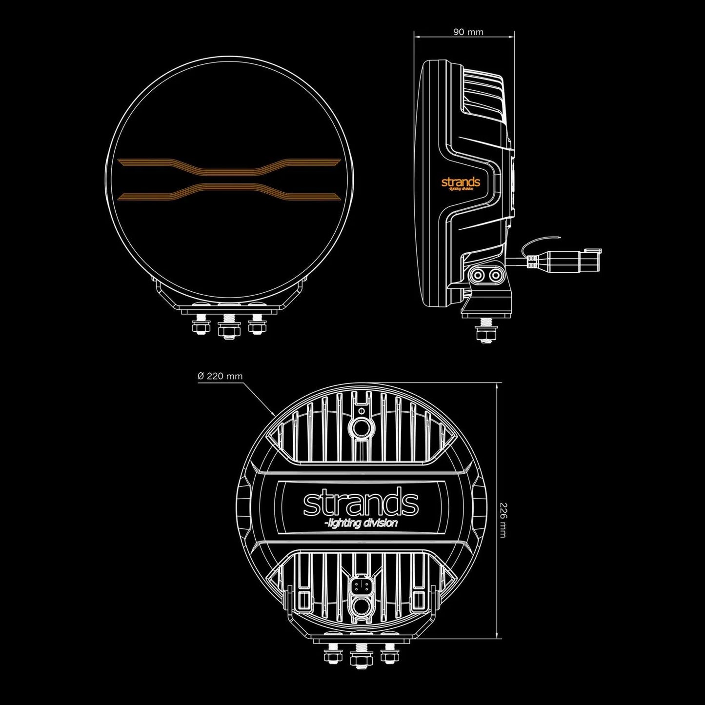 Strands Lighting FOR9T DRAGON DRIVE XP (9″)