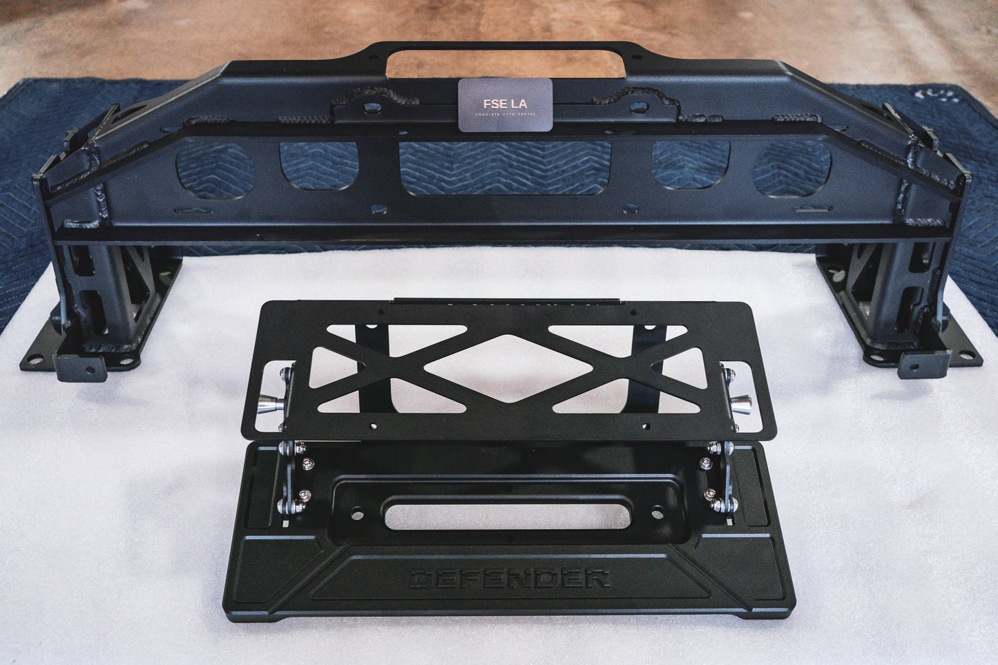 2020+ Land Rover Defender Winch Mount (with Deployable License Plate Bracket) image 8