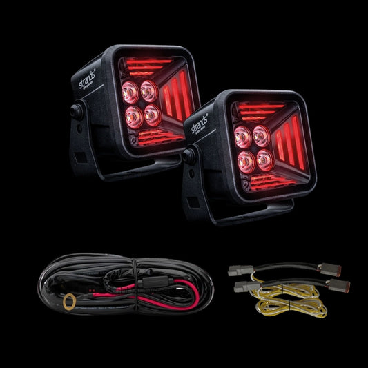 Strands Lighting Dark Knight Fortex Red - KIT