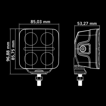 Strands Lighting NUUK D-LINE QBA DRIVING LIGHT 3″