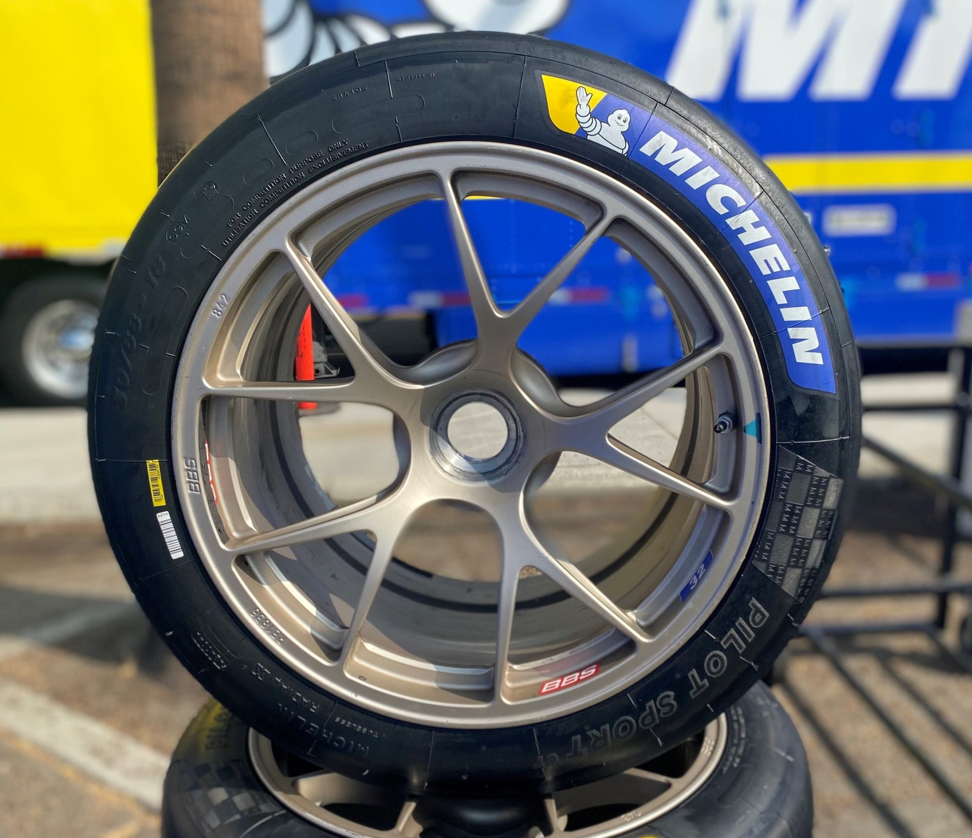 Michelin s8m 310/710/19 racing slicks image 1