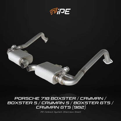 IPE Porsche 718 Boxster / Cayman / Boxster S / Cayman S / Boxster GTS / Cayman GTS (982) Exhaust System