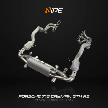 IPE Porsche 718 Cayman GT4 RS Exhaust System
