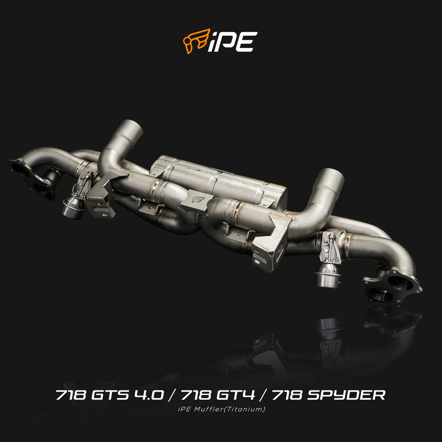 IPE Porsche 718 GTS 4.0 / 718 Cayman GT4 / 718 Spyder (Titanium) Exhaust System